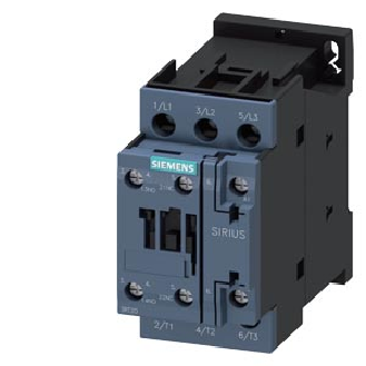 Siemens - Leistungsschütz, AC-3e/AC-3, 38 A, 18,5 kW / 400 V, 3-polig, AC 24 V, 50 Hz, Hilfskontakte: 1 S + 1 Ö-Beschreibung lesen