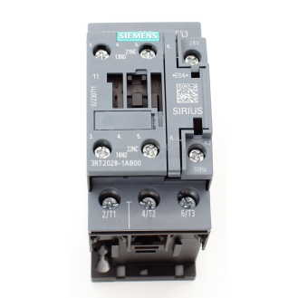 Siemens - Leistungsschütz, AC-3e/AC-3, 38 A, 18,5 kW / 400 V, 3-polig, AC 24 V, 50 Hz, Hilfskontakte: 1 S + 1 Ö-Beschreibung lesen