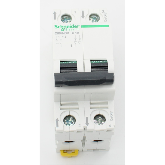 Schneider Electric - Leitungsschutzschalter C60H-DC, 2P, 1A, C-Charakteristik,-Beschreibung lesen