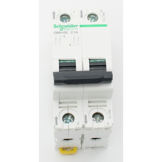 Schneider Electric - Leitungsschutzschalter C60H-DC, 2P, 1A, C-Charakteristik,-Beschreibung lesen
