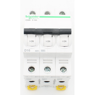 Schneider Electric - IC60N, Miniatur-Leistungsschalter, 3p, 16A, D-Kurve-Beschreibung lesen