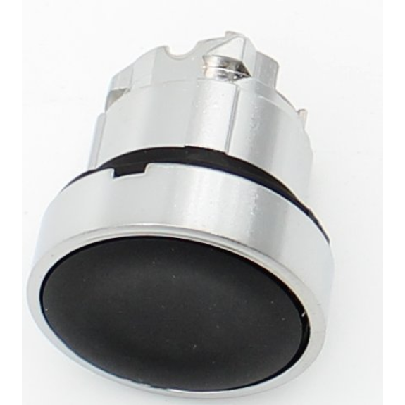 Schneider Electric - Drucktaster, Frontelement, Harmony XB4, Metall, 22mm, schwarz, unbeschriftet, tastend-Beschreibung lesen