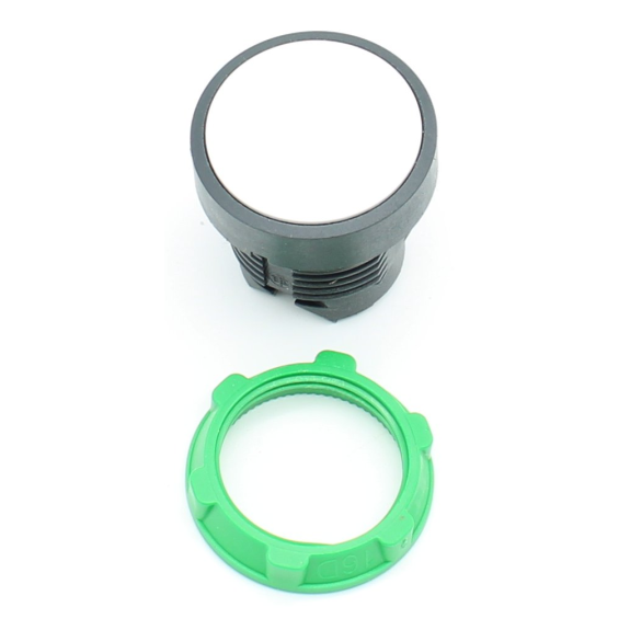 Schneider Electric ZB5AA1 Harmony ZB5AA1 Drucktaster mit Tastenfeld, Betätiger flach 1 Taste Weiß Druckentriegelung 1 S-Beschreibung lesen