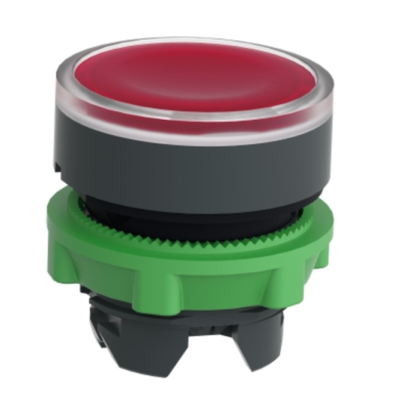 Leuchtdrucktaster, Frontelement, Harmony XB5, Kunststoff, 22mm, rot, für universelle LED-Beschreibung lesen