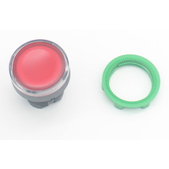 Leuchtdrucktaster, Frontelement, Harmony XB5, Kunststoff, 22mm, rot, für universelle LED-Beschreibung lesen