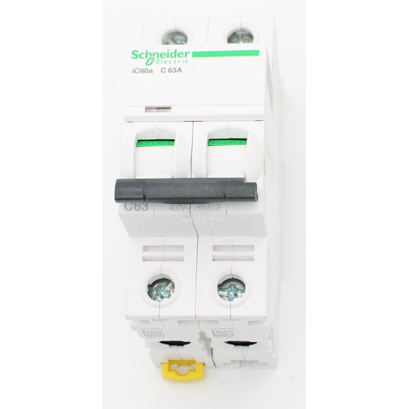 Schneider Electric - Schutzschalter Acti9 iC60a, 2P, 63 A, C curve, 4500 A (IEC 60898-1), 6 kA (IEC 60947-2)-Beschreibung lesen
