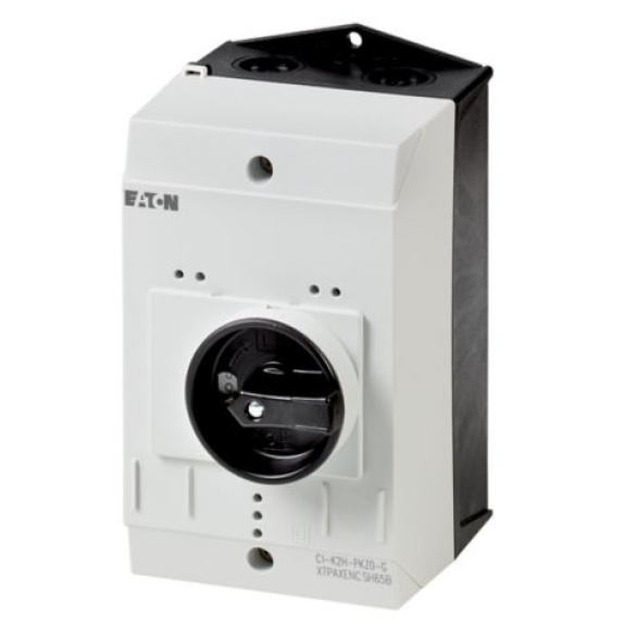 Eaton - CI-K2-PKZ0-G - Isolierstoffgehäuse CI-K2, H x B x T = 160 x 100 x 130 mm, für PKZ0, + Drehgriff, schwarz/grau-Beschreibung lesen