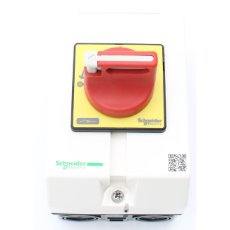 Schneider Electric - Not-Aus/Hauptschalter, 3p, 690V, 20A, +Aufbaugehäuse, Griff rot abschließ¸bar-Beschreibung lesen