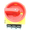 Eaton - P1-25/EA/SVB - Hauptschalter, P1, 25 A, Einbau, 3-polig, NOT-AUS-Funktion, Drehgriff rot, Sperrkranz gelb