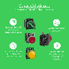 Schneider Electric - Leuchtdrucktaster, Harmony XB4, Metall, 22mm, orange, unbeschriftet, univ. LED, glatte Kalotte
