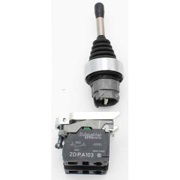 Joystick Harmony XB4, Metall, 22mm, schwarz, 2 Richtungen, 1-stufig, tastend, mit Rückzug-Beschreibung lesen