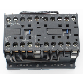 Schneider - Wendeschützkombination, 3p+1S, 4kW/400V/AC3, 9A, Spule 24V DC-Beschreibung lesen