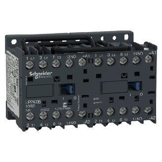 Schneider - Wendeschützkombination, 3p+1S, 4kW/400V/AC3, 9A, Spule 24V DC-Beschreibung lesen