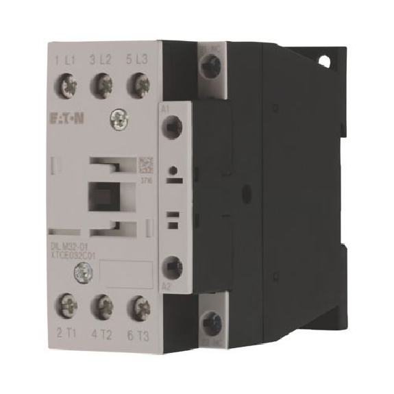Eaton - DILM32-01(RDC24) - Leistungsschütz, 3-polig, 380 V 400 V 15 kW, 1 Ö, RDC 24: 24 - 27 V DC-Beschreibung lesen