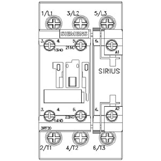 Siemens - Leistungsschütz, AC-3e/AC-3, 17 A, 7,5 kW / 400 V, 3-polig, AC 230 V, 50 Hz, Hilfskontakte: 1 S + 1 Ö-Beschreibung lesen