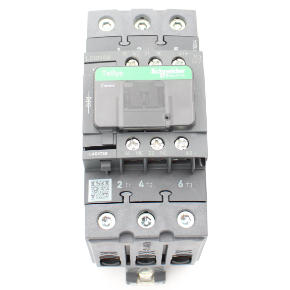 Schneider Electric - Leistungsschütz LC1D 3p, +1S+1Ö, 22 kW, 50 A, 400 V AC3, Spule 24 V DC-Beschreibung lesen
