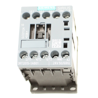 Siemens - Leistungsschütz, AC-3e/AC-3, 7 A, 3 kW / 400 V, 3-polig, AC 24 V, 50/60 Hz, Hilfskontakte: 1 S-Beschreibung lesen