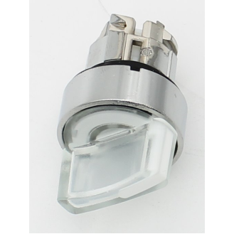 Schneider - Leuchtwahlschalter, Frontelement, Harmony XB4, Metall, 22mm, weiß-Beschreibung lesen