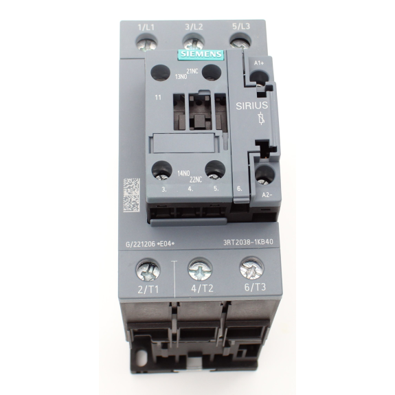 Siemens - Leistungsschütz, AC-3e/AC-3, 80 A, 37 kW / 400 V, 3-polig, DC 24 V, 0,8-1,2* US, mit integriertem Varistor-Beschreibung lesen
