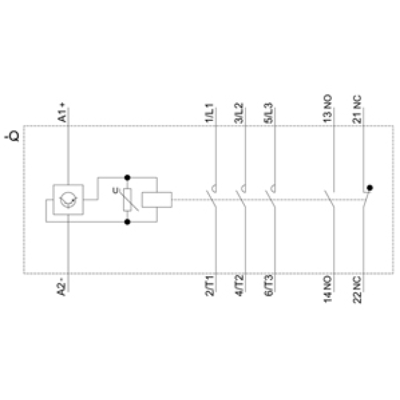 Siemens - Leistungsschütz, AC-3e/AC-3, 80 A, 37 kW / 400 V, 3-polig, DC 24 V, 0,8-1,2* US, mit integriertem Varistor-Beschreibung lesen