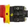 Eaton - P3-63/EA/SVB - Hauptschalter, P3, 63 A, Einbau, 3-polig, NOT-AUS-Funktion, Drehgriff rot, Sperrkranz gelb