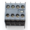 Siemens - Hilfsschalter, frontseitig, 2 S + 2 Ö, .3/.4, .1/.2, .1/.2, .3/.4, Strombahn: 1 S, 1 Ö, 1 Ö, 1 S,