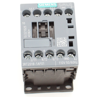 Siemens - Leistungsschütz, AC-3e/AC-3, 16 A, 7,5 kW / 400 V, 3-polig, AC 110 V, 50/60 Hz, Hilfskontakte: 1 S-Beschreibung lesen
