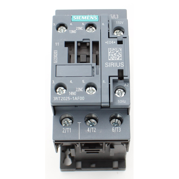 Siemens - Leistungsschütz, AC-3e/AC-3, 17 A, 7,5 kW / 400 V, 3-polig, AC 110 V, 50 Hz, Hilfskontakte: 1 S + 1 Ö-Beschreibung lesen