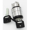 Schneider Electric - Schlüsselschalter, Frontelement, Harmony XB4, Metall, 22mm, schwarz, 2 Stellungen