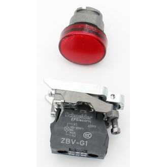 Leuchtmelder Harmony XB4, Metall, 22mm, rot, universelle LED, glatte Kalotte-Beschreibung lesen