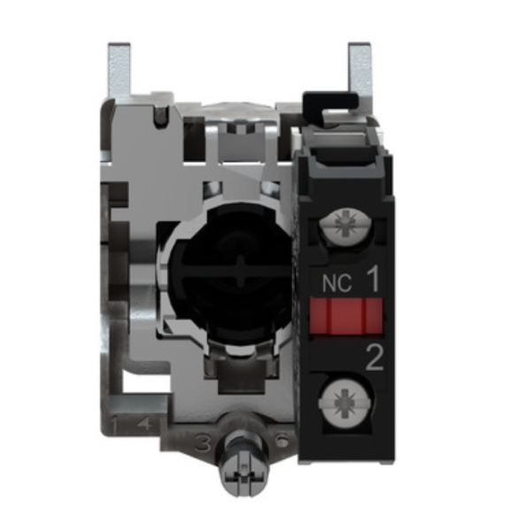 Schneider Electric - Drucktaster, Harmony XB4, Metall, 22mm, rot, unbeschriftet, tastend, Schraubklemme, 1Ö-Beschreibung lesen