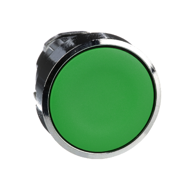 Schneider Electric - Drucktaster, Frontelement, Harmony XB4, Metall, 22mm, grün, unbeschriftet, tastend-Beschreibung lesen