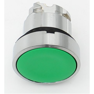 Schneider Electric - Drucktaster, Frontelement, Harmony XB4, Metall, 22mm, grün, unbeschriftet, tastend-Beschreibung lesen