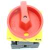 Eaton - P3-100/V/SVB - Hauptschalter, P3, 100 A, Zwischenbau, 3-polig, NOT-AUS-Funktion, Drehgriff rot, Sperrkranz gelb