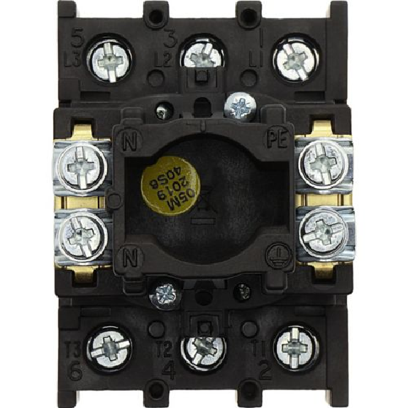 Eaton - P1-32/EA/SVB - Hauptschalter, P1, 32 A, Einbau, 3-polig, NOT-AUS-Funktion, Drehgriff rot, Sperrkranz gelb-Beschreibung lesen