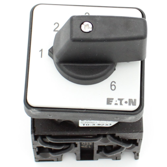 Eaton - T0-3-8233/E - Stufenschalter, T0, 20 A, Einbau, 3 Baueinheit(en), Kontakte: 6, 45 °, rastend-Beschreibung lesen
