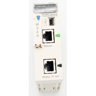 Schneider Electric - Modicon M340 CPU-Modul, max. 1024 digitale + 256 analoge E/A, Modbus, Ethernet TCP/IP-Beschreibung lesen