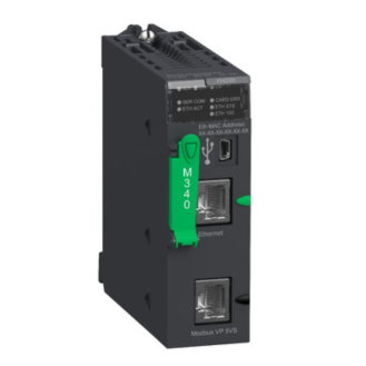 Schneider Electric - Modicon M340 CPU-Modul, max. 1024 digitale + 256 analoge E/A, Modbus, Ethernet TCP/IP-Beschreibung lesen