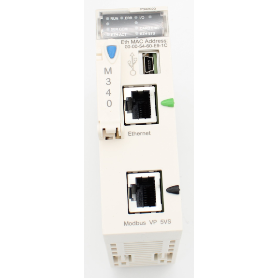 Schneider Electric - Modicon M340 CPU-Modul, max. 1024 digitale + 256 analoge E/A, Modbus, Ethernet TCP/IP-Beschreibung lesen