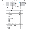 Schneider Electric - Aufbaugehäuse, Harmony XALD, Kunststoff, dunkelgrau, 1 Drucktaster, grün, I, 22mm, 1S