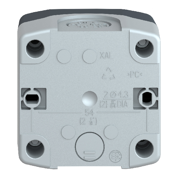 Schneider Electric - Aufbaugehäuse, Harmony XALD, Kunststoff, dunkelgrau, 1 Drucktaster, grün, I, 22mm, 1S-Beschreibung lesen