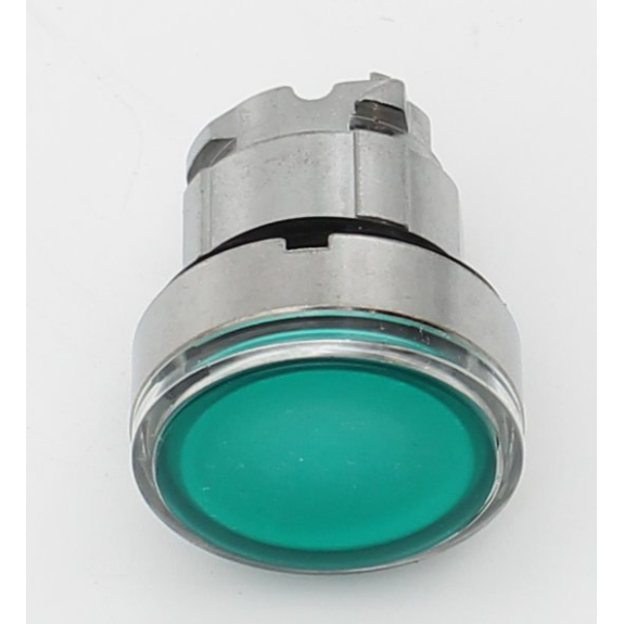 Schneider Electric - Leuchtdrucktaster, Frontelement, Harmony XB4, Metall, 22mm, grün, unbeschriftet, tastend-Beschreibung lesen