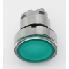 Schneider Electric - Leuchtdrucktaster, Frontelement, Harmony XB4, Metall, 22mm, grün, unbeschriftet, tastend