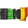 Eaton - P1-32/V/SVB - Hauptschalter, P1, 32 A, Zwischenbau, 3-polig, NOT-AUS-Funktion, Drehgriff rot, Sperrkranz gelb