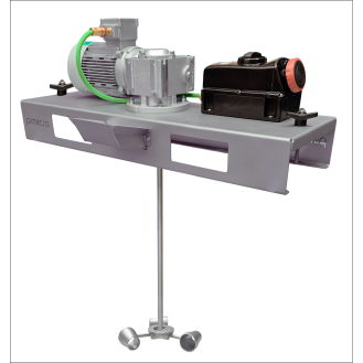 Agitatore Pmix IBC ATEX, 200 giri/min, 0,75 kW, con turbina Turbo Cup e sezionatore ATEX 2GD.-Leggi tutto