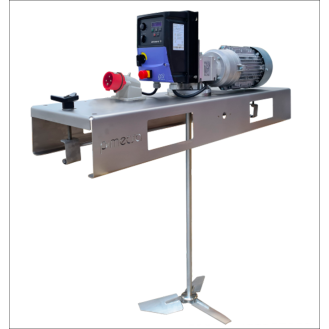 Agitatore Pmix IBC da 200 giri/min, 0,75 kW con turbina in acciaio inossidabile STIL e azionamento a frequenza variabile-Leggi tutto