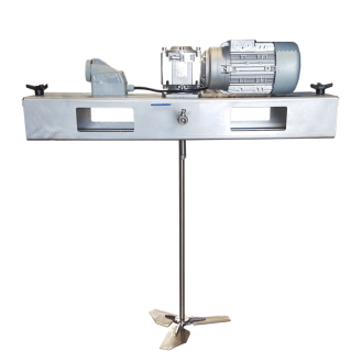 Agitatore Pmix IBC ATEX, 300 giri/min, 1,5 kW, con turbina Turbo Cup e sezionatore ATEX 2GD.-Leggi tutto