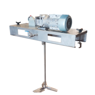 Agitatore Pmix IBC ATEX, 300 giri/min, 1,5 kW, con turbina Turbo Cup e sezionatore ATEX 2GD.-Leggi tutto