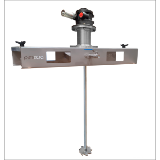 Agitatore pneumatico Pmix IBC ATEX 1500 giri/min e 5,7 Nm con disco Cowles-Leggi tutto