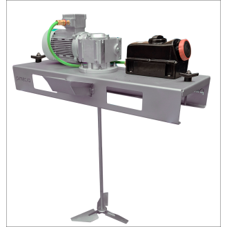 Agitatore Pmix IBC ATEX da 200 giri/min e 0,75 kW con turbina in acciaio inox STIL e sezionatore ATEX 2GD-Leggi tutto